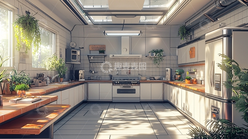 高清大图下载【趣麦麦图】现代简约风格厨房36