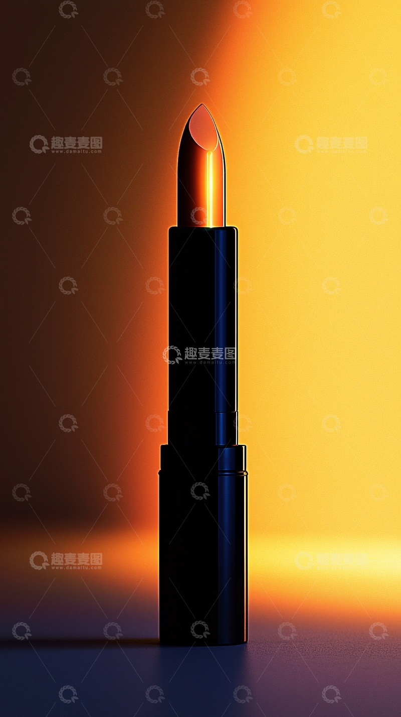 高清大图下载【趣麦麦图】金色口红在暖色光线下