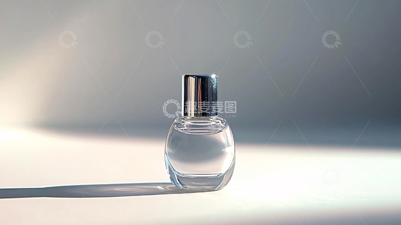 高清大图下载【趣麦麦图】透明香水瓶在光影中