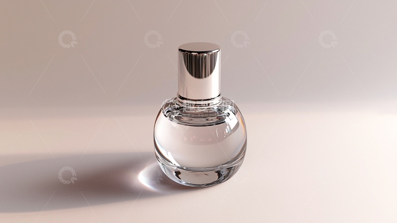高清大图下载【趣麦麦图】透明圆形香水瓶