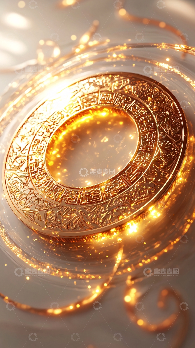 高清大图下载【趣麦麦图】金色光环
