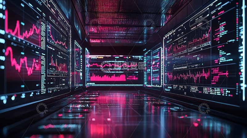 高清大图下载【趣麦麦图】数据中心监控屏幕