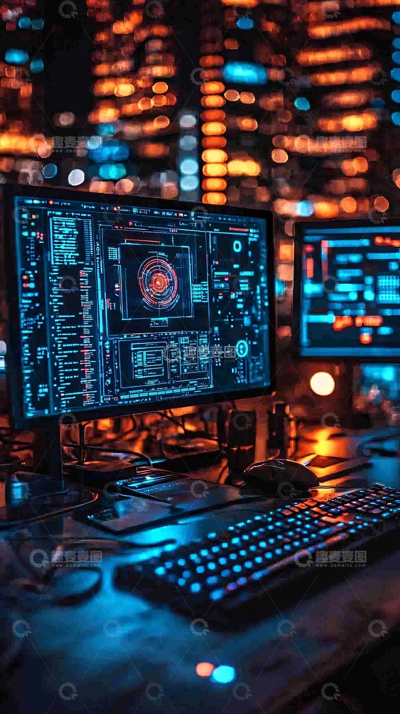 高清大图下载【趣麦麦图】黑客主题炫酷电脑桌面