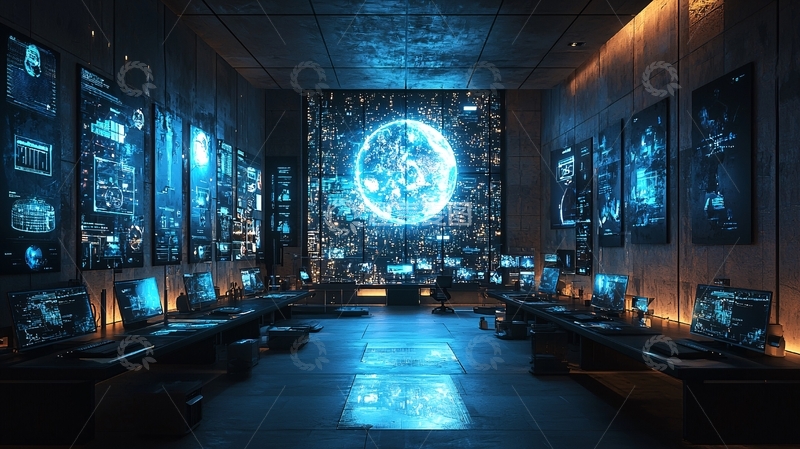 高清大图下载【趣麦麦图】科技感十足的未来房间