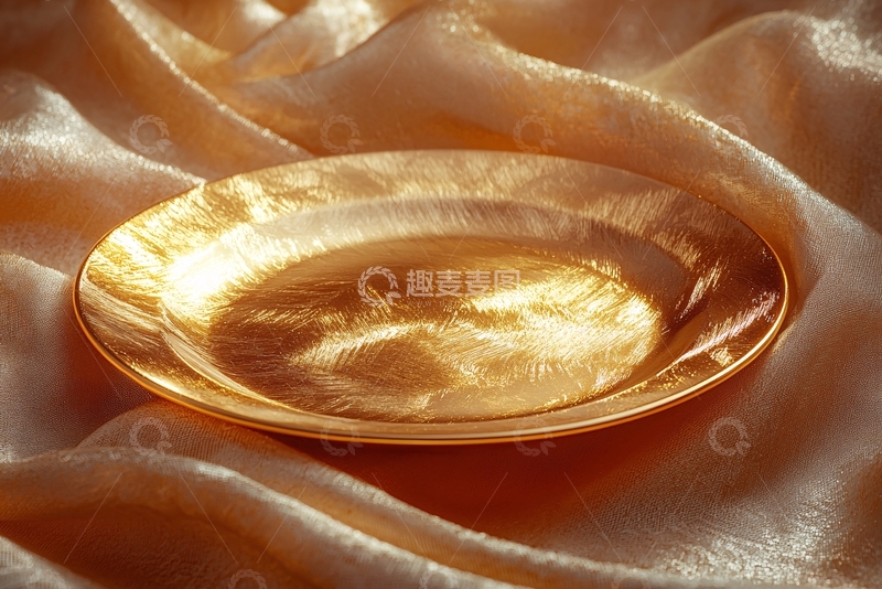 高清大图下载【趣麦麦图】金色盘子