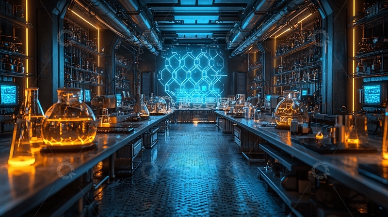 高清大图下载【趣麦麦图】未来科技实验室