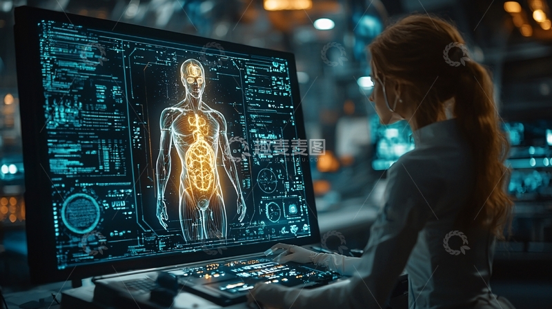 高清大图下载【趣麦麦图】未来科技医学影像