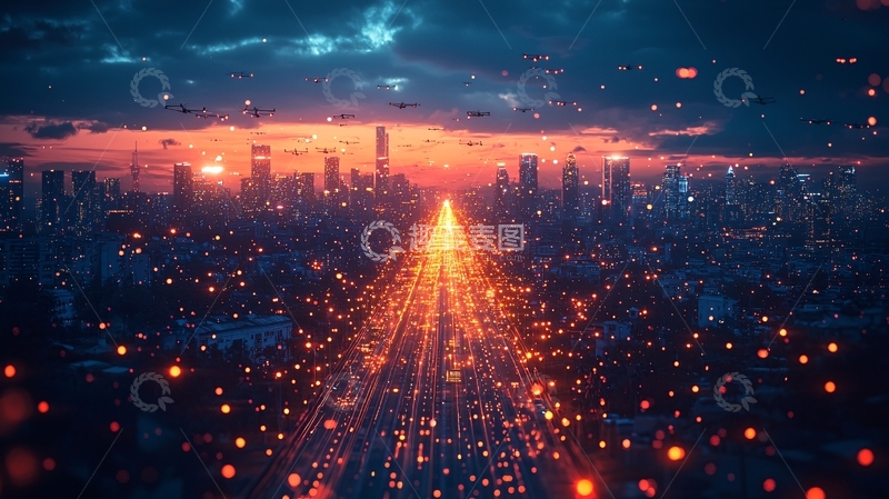 高清大图下载【趣麦麦图】未来都市夜景161