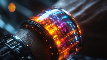 科幻风格透明腕带