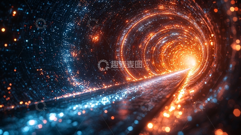 高清大图下载【趣麦麦图】光影隧道