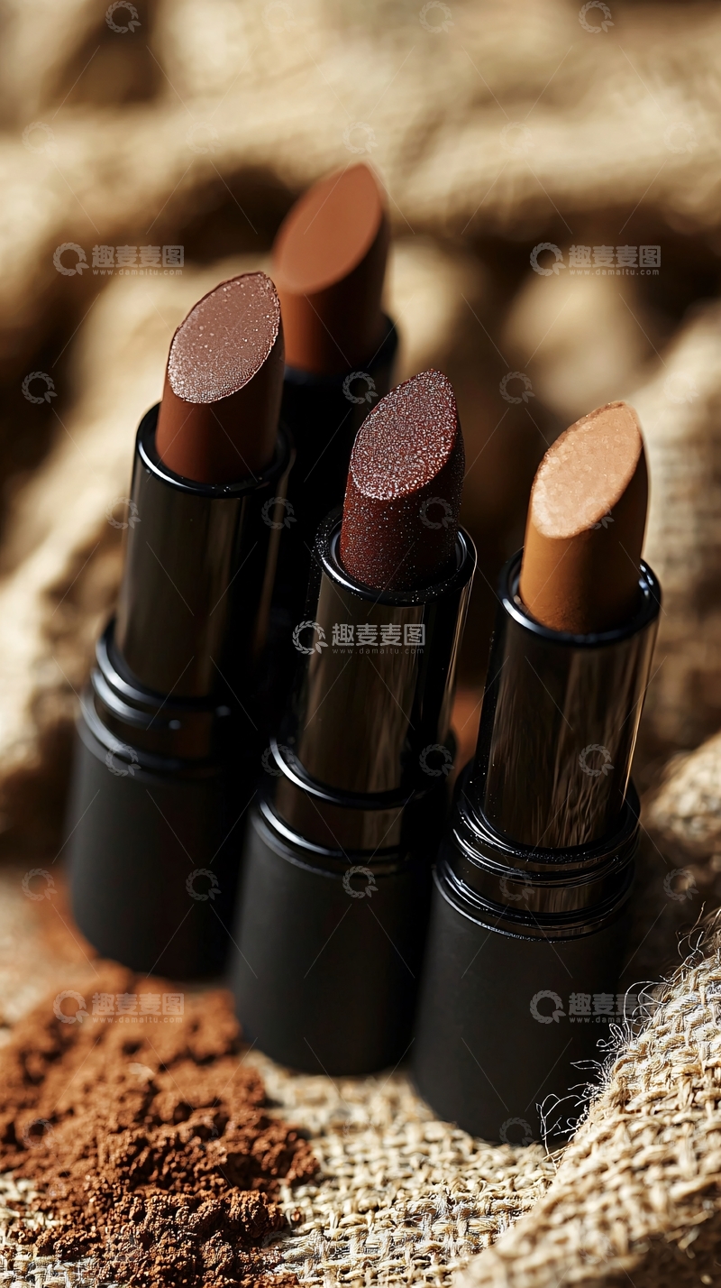 高清大图下载【趣麦麦图】深色系口红特写