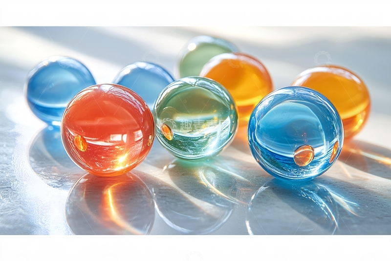 高清大图下载【趣麦麦图】彩色玻璃球