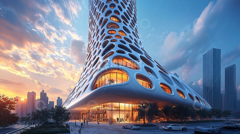 高清大图下载【趣麦麦图】未来感建筑