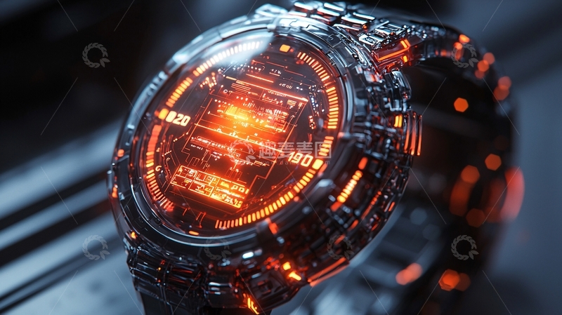 高清大图下载【趣麦麦图】未来科技感手表