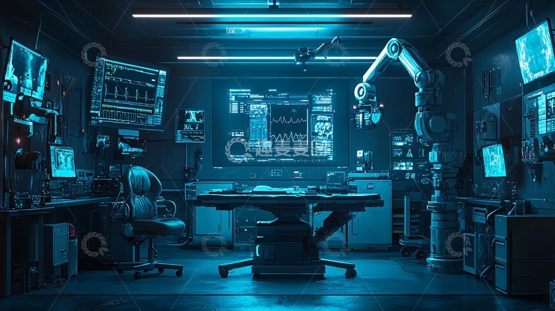 高清大图下载【趣麦麦图】未来科技手术室