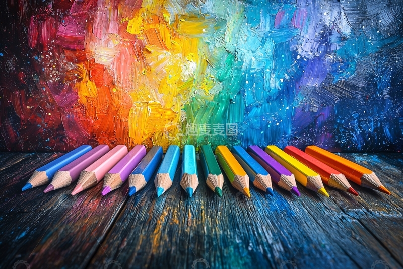 高清大图下载【趣麦麦图】彩色铅笔