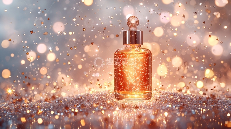 高清大图下载【趣麦麦图】奢华金色精华液