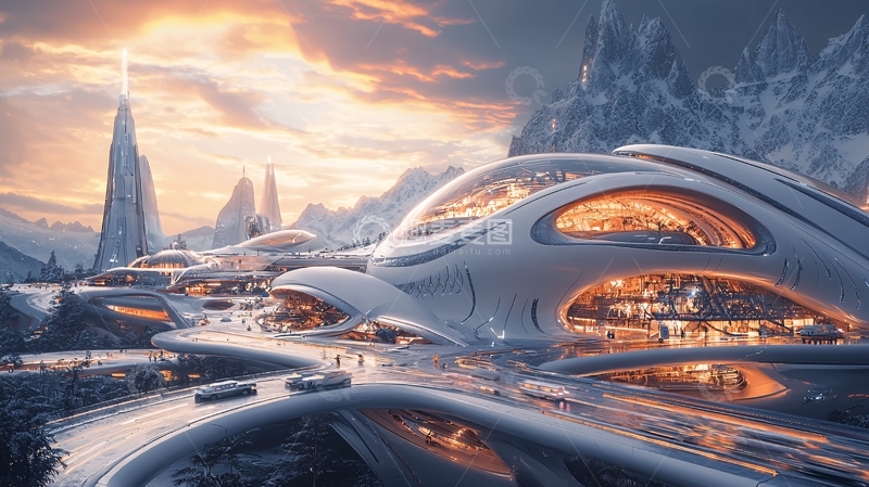 高清大图下载【趣麦麦图】未来都市