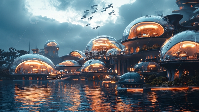 高清大图下载【趣麦麦图】未来都市