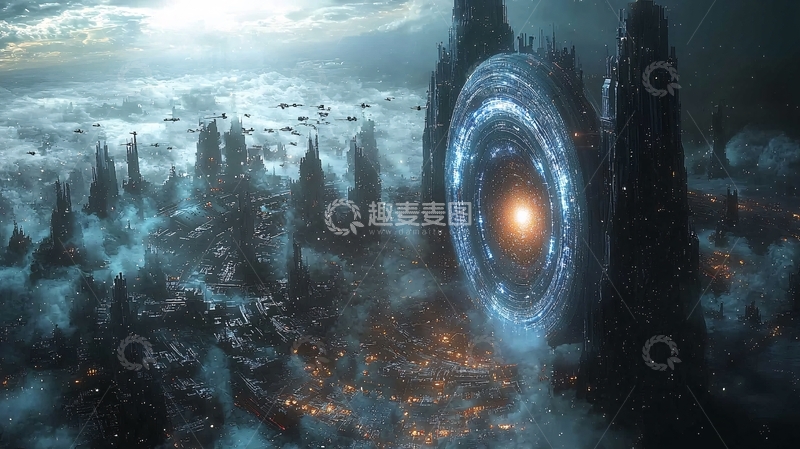 高清大图下载【趣麦麦图】未来科幻城市