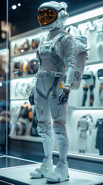 未来宇航员服装展示