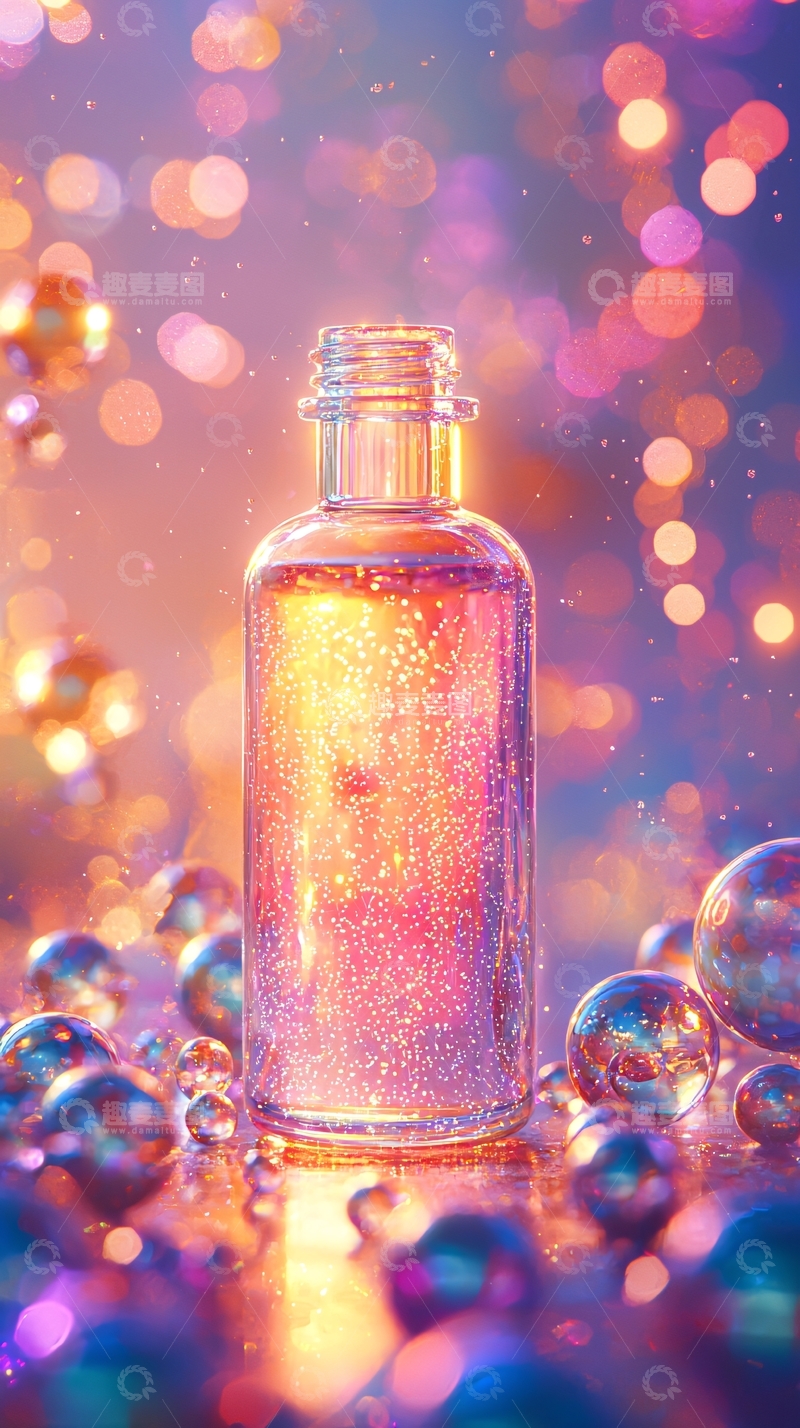 高清大图下载【趣麦麦图】梦幻闪光瓶