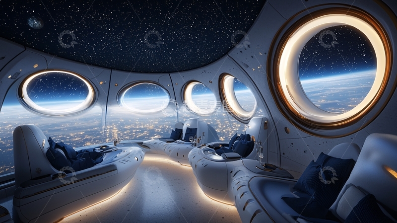 高清大图下载【趣麦麦图】太空舱内景