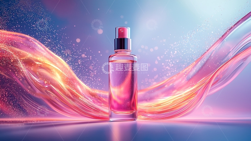 高清大图下载【趣麦麦图】粉色香水瓶身