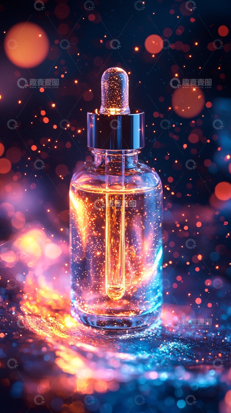 高清大图下载【趣麦麦图】精华液瓶特写