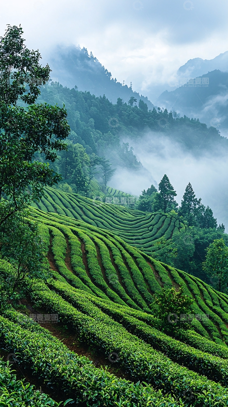 高清大图下载【趣麦麦图】茶园