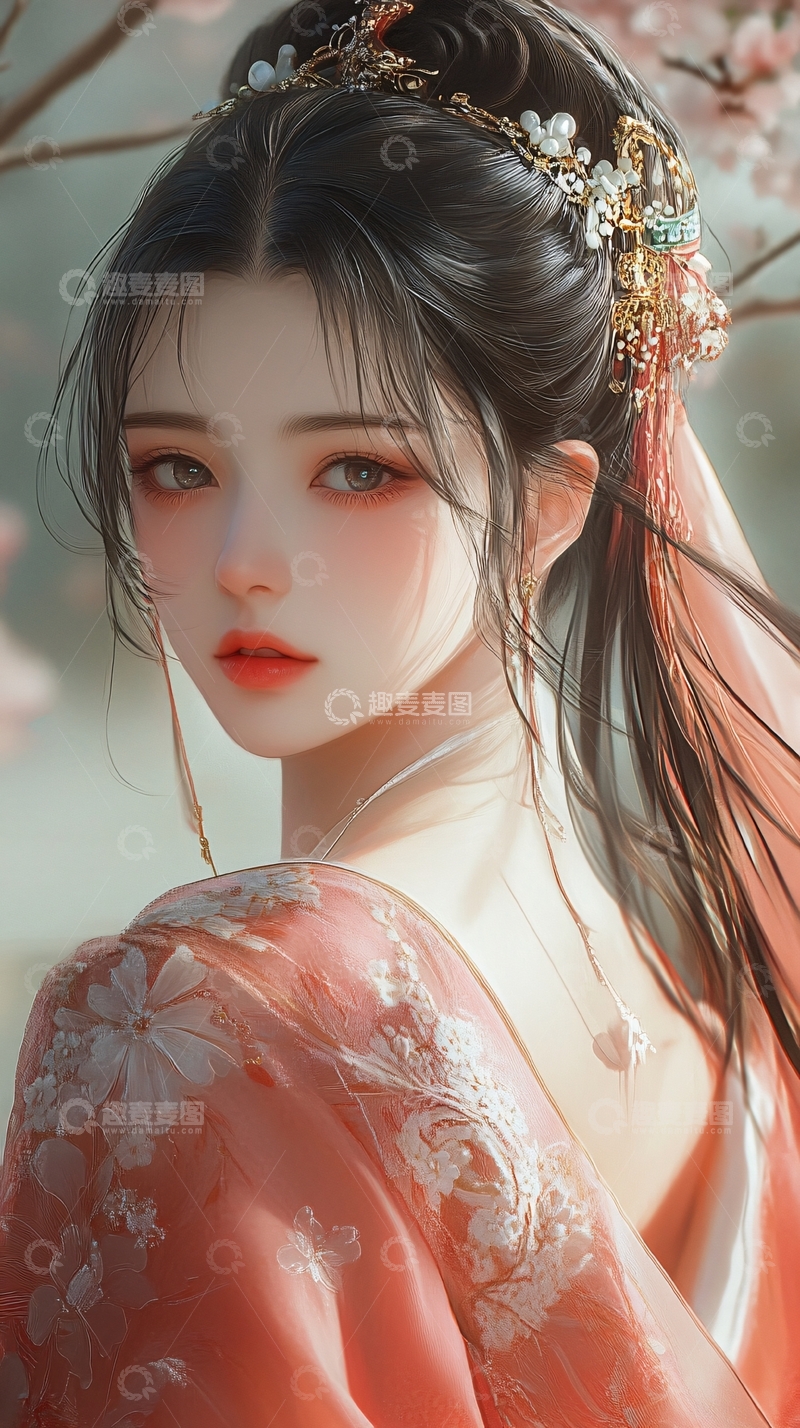 高清大图下载【趣麦麦图】古风美女