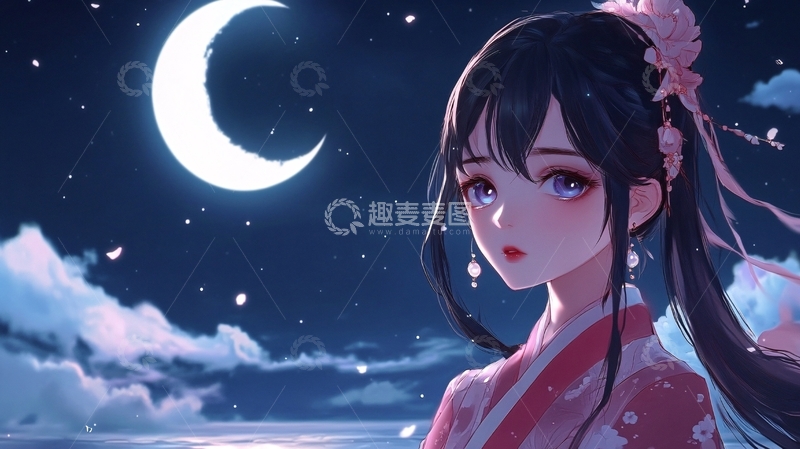 高清大图下载【趣麦麦图】古风少女