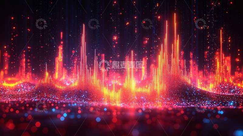 高清大图下载【趣麦麦图】火光四射的能量景观