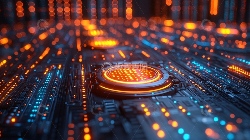 高清大图下载【趣麦麦图】抽象科技感电路板