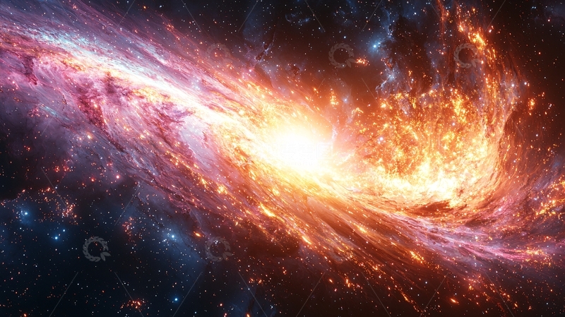 高清大图下载【趣麦麦图】宇宙星云火焰风暴