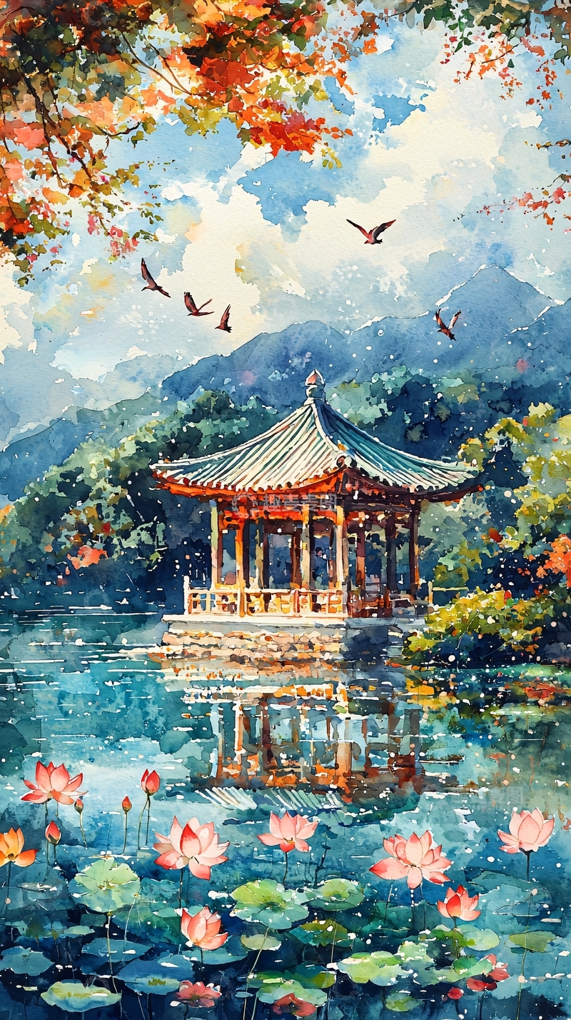 高清大图下载【趣麦麦图】水墨画