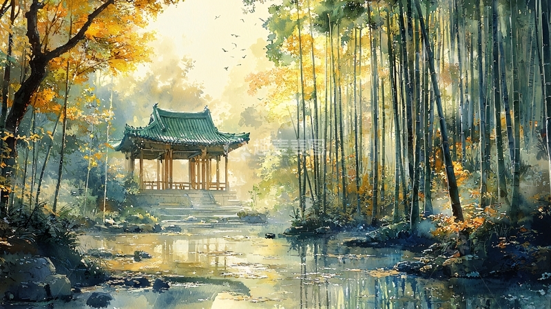 高清大图下载【趣麦麦图】秋日清晨