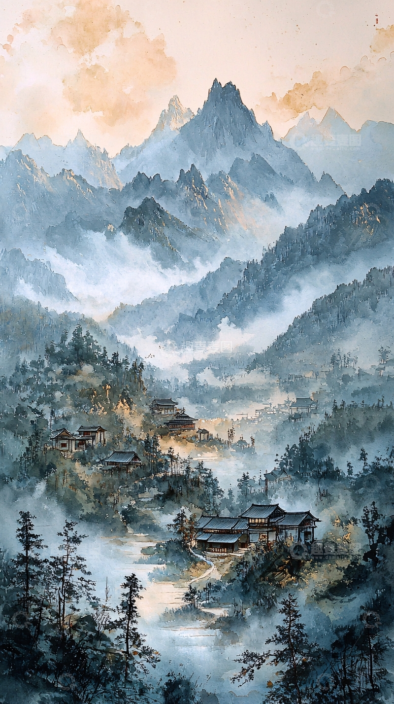 高清大图下载【趣麦麦图】水墨画