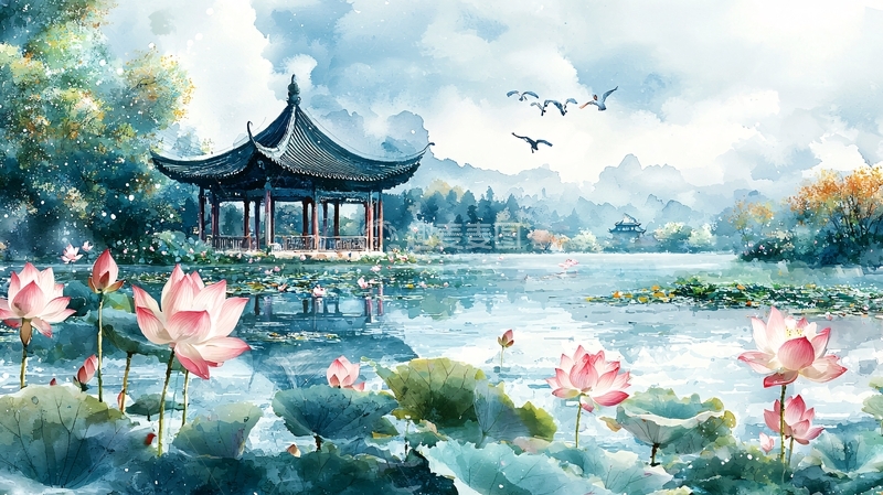 高清大图下载【趣麦麦图】水墨江南