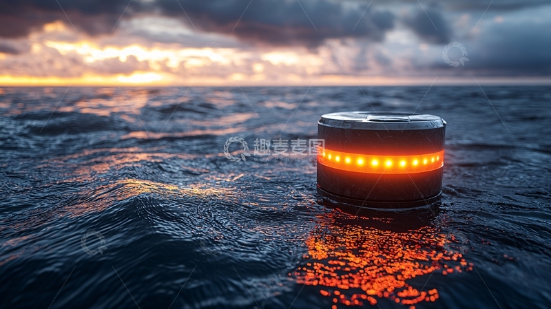 高清大图下载【趣麦麦图】海上航标灯