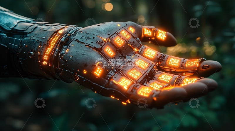 高清大图下载【趣麦麦图】机械手臂