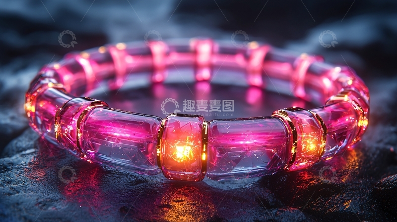 高清大图下载【趣麦麦图】发光手镯
