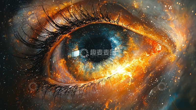 高清大图下载【趣麦麦图】燃烧的宇宙之眼