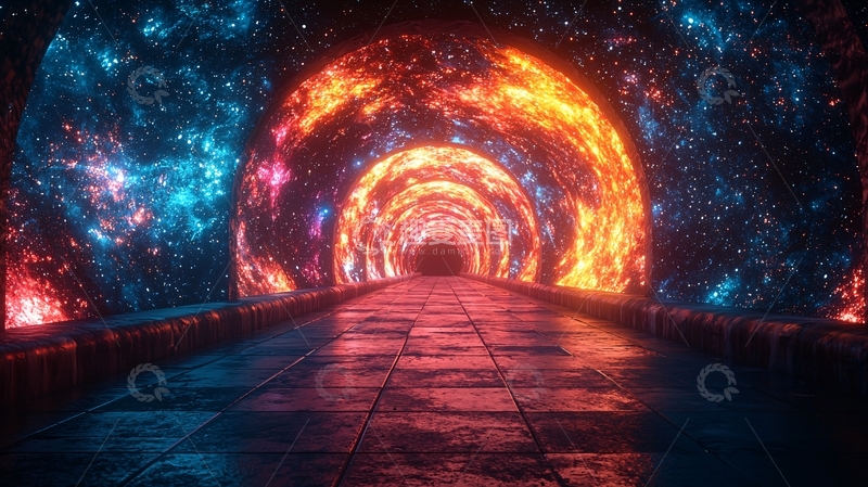 高清大图下载【趣麦麦图】宇宙星云隧道