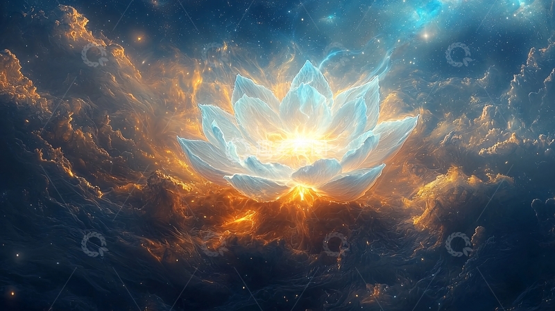 高清大图下载【趣麦麦图】宇宙莲花