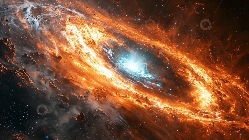 高清大图下载【趣麦麦图】火焰星系