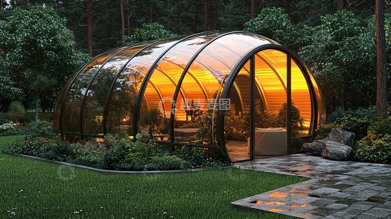 高清大图下载【趣麦麦图】户外玻璃阳光房