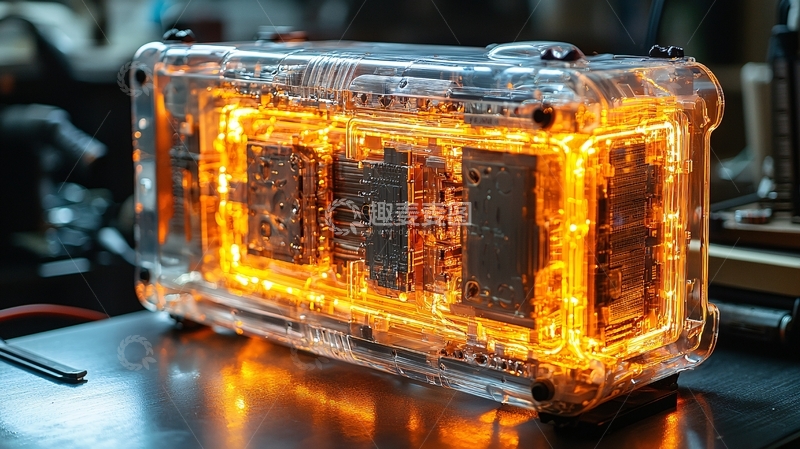 高清大图下载【趣麦麦图】透明外壳电池组