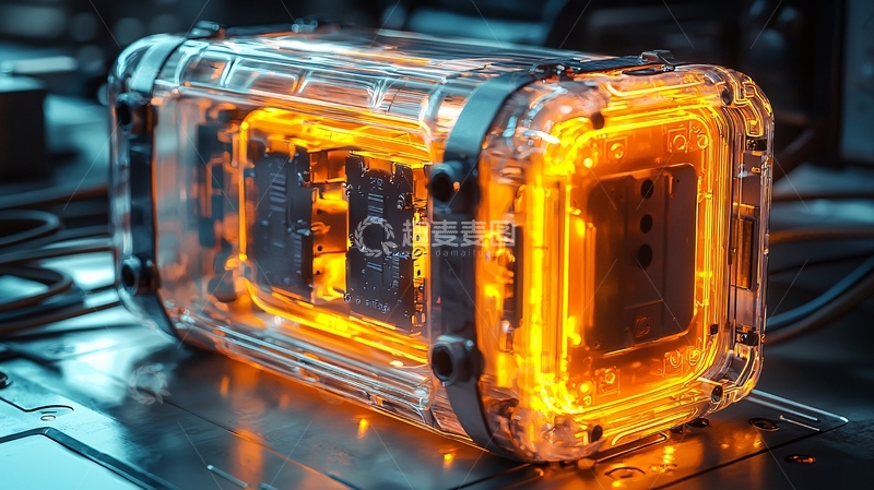 高清大图下载【趣麦麦图】透明能量方块