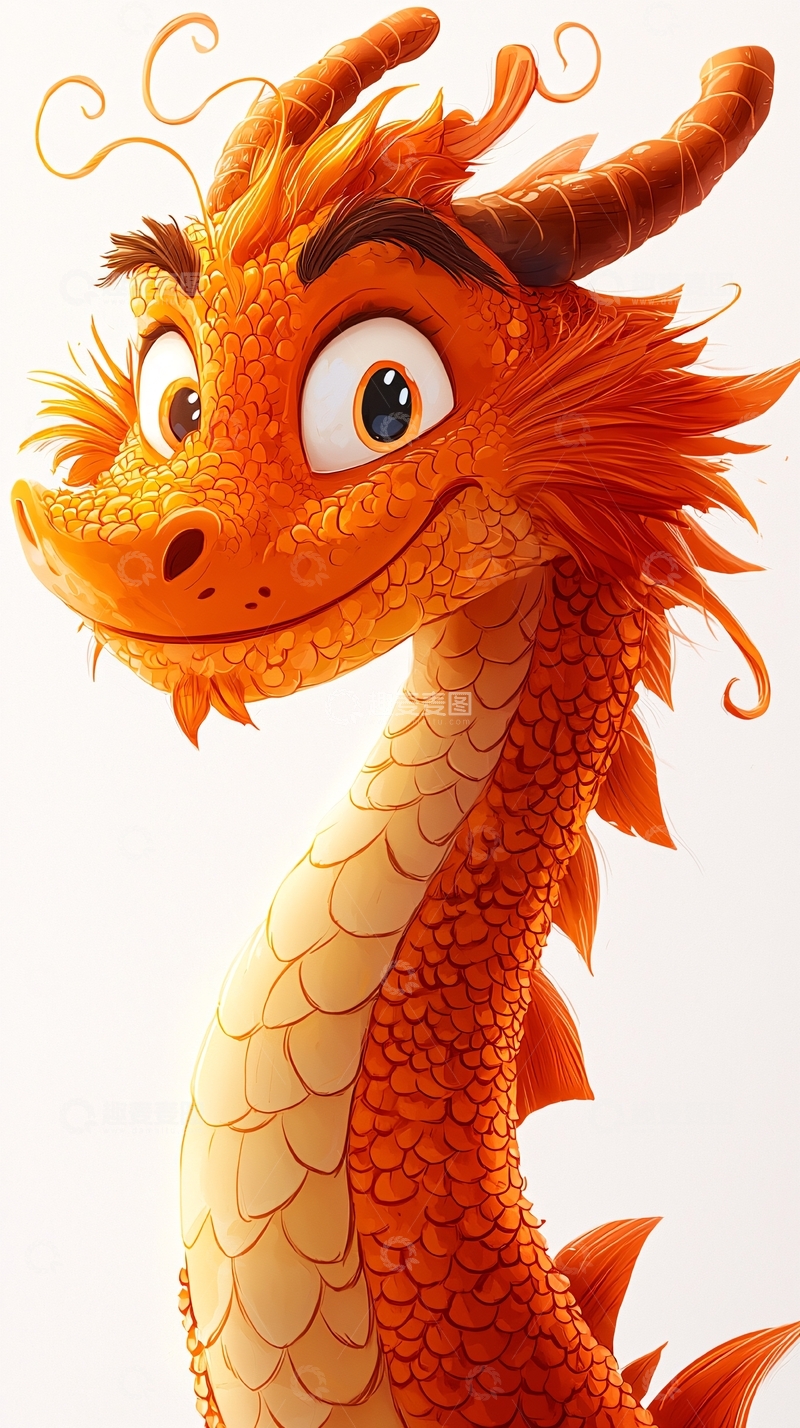 高清大图下载【趣麦麦图】卡通龙